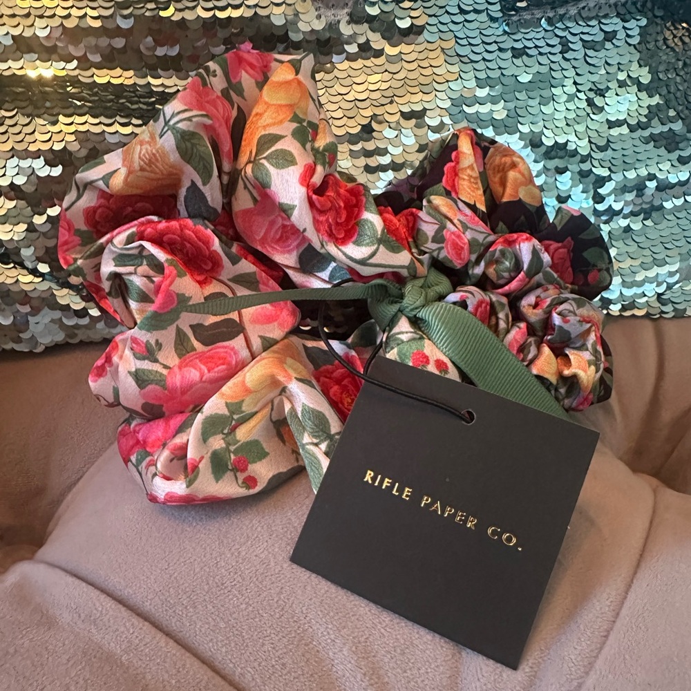 Rifle Paper Co. Floral Scrunchie Set of 3- Multicolor